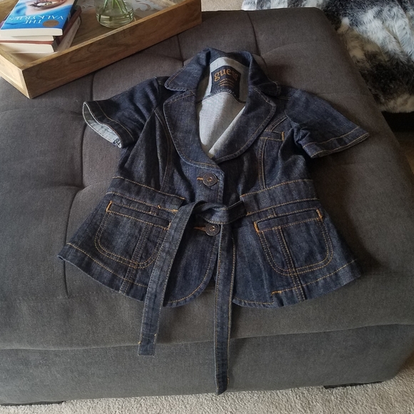 Guess Short Sleeve Jean Jacket from Italy - Picture 5 of 17
